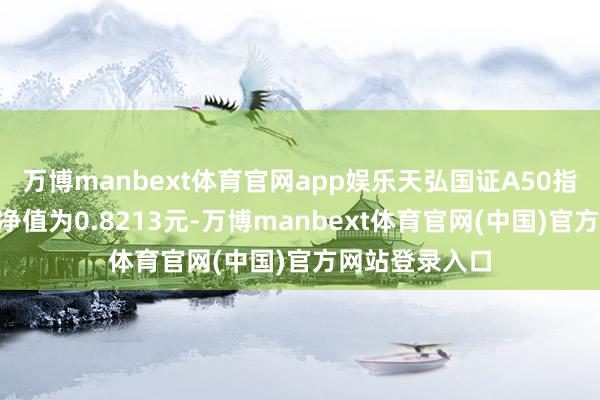 万博manbext体育官网app娱乐天弘国证A50指数A最新单元净值为0.8213元-万博manbext体育官网(中国)官方网站登录入口