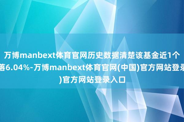 万博manbext体育官网历史数据清楚该基金近1个月着落6.04%-万博manbext体育官网(中国)官方网站登录入口