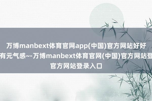 万博manbext体育官网app(中国)官方网站好好意思好有元气感~-万博manbext体育官网(中国)官方网站登录入口