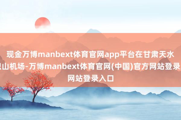 现金万博manbext体育官网app平台在甘肃天水麦积山机场-万博manbext体育官网(中国)官方网站登录入口